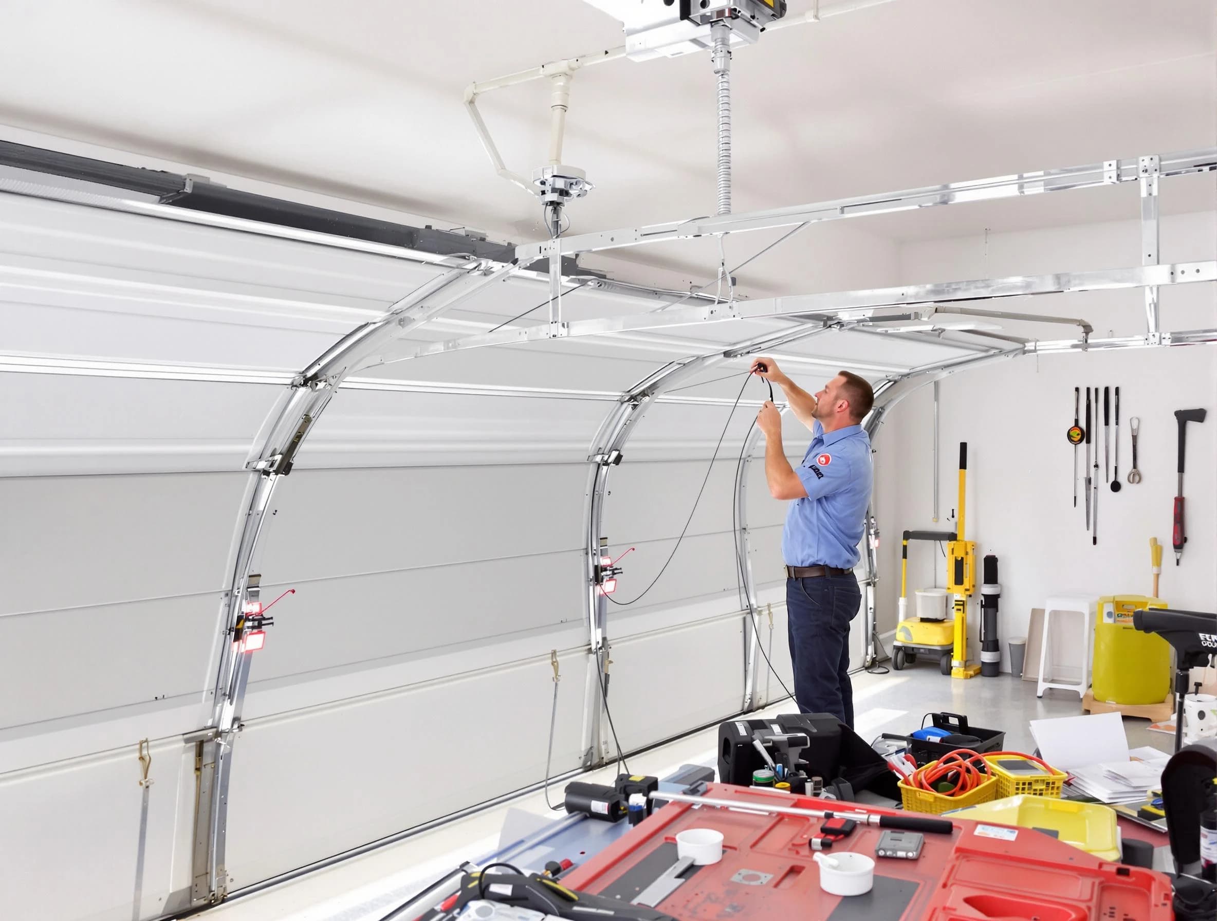 Garage door cable repair service by New Haven Garage Door Pros in New Haven