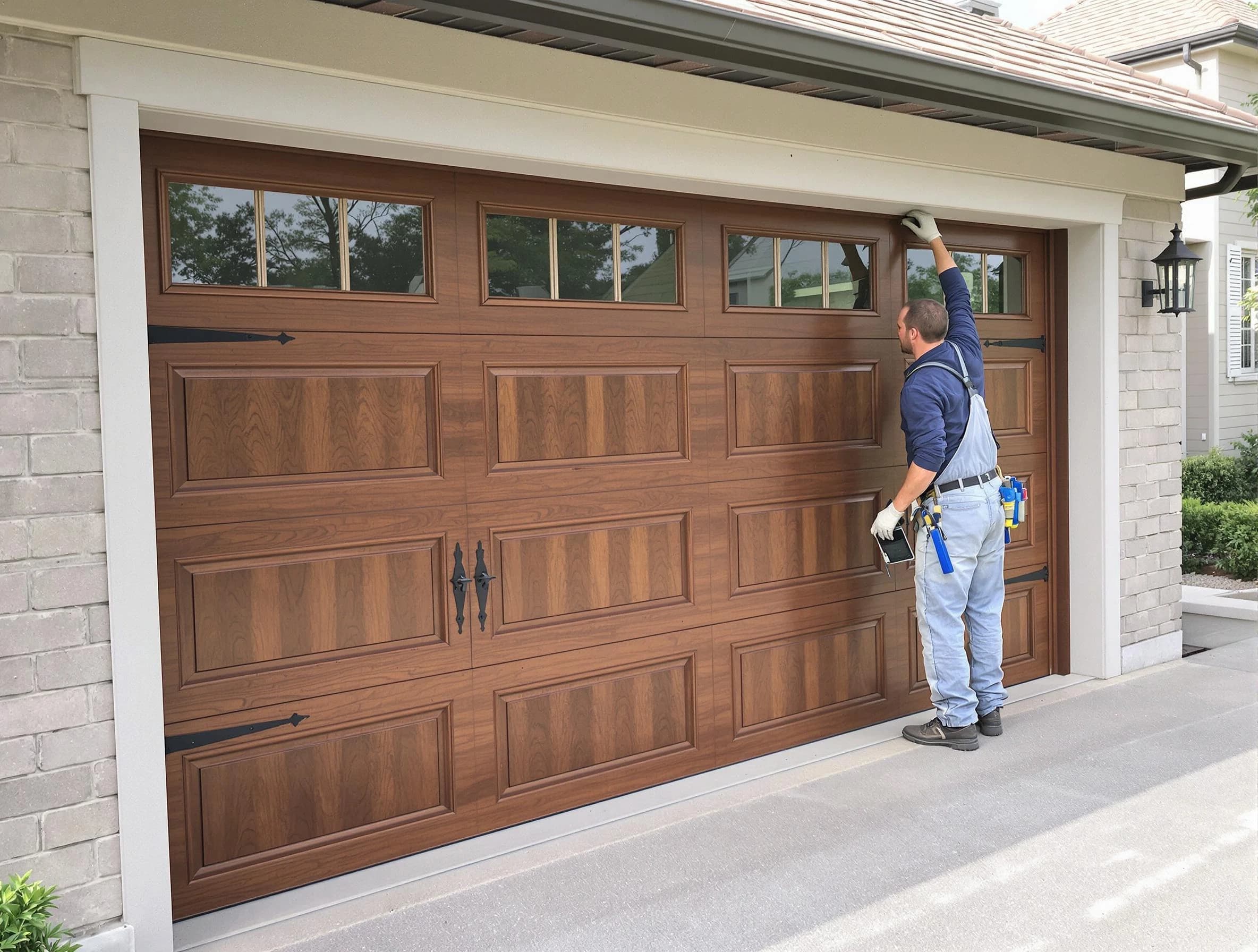 Custom garage door showcase by New Haven Garage Door Pros in New Haven