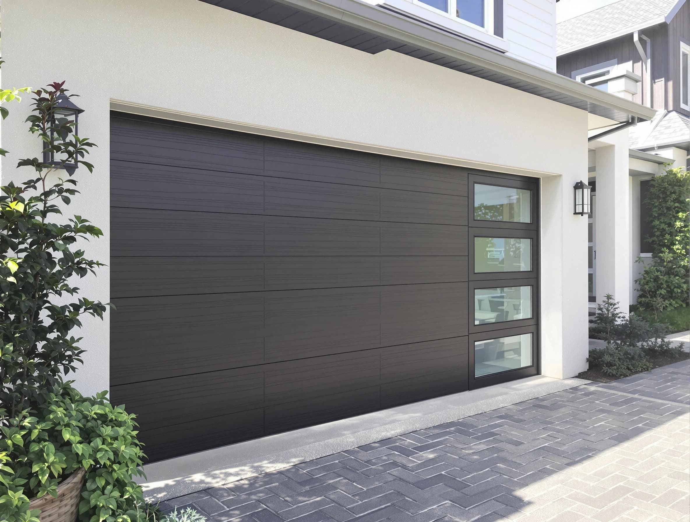 Custom garage door installation by New Haven Garage Door Pros in New Haven