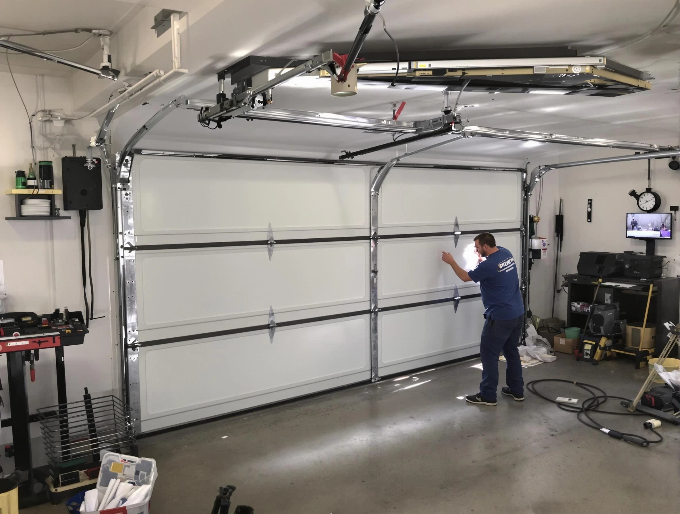 Professional garage door repair service by New Haven Garage Door Pros in New Haven