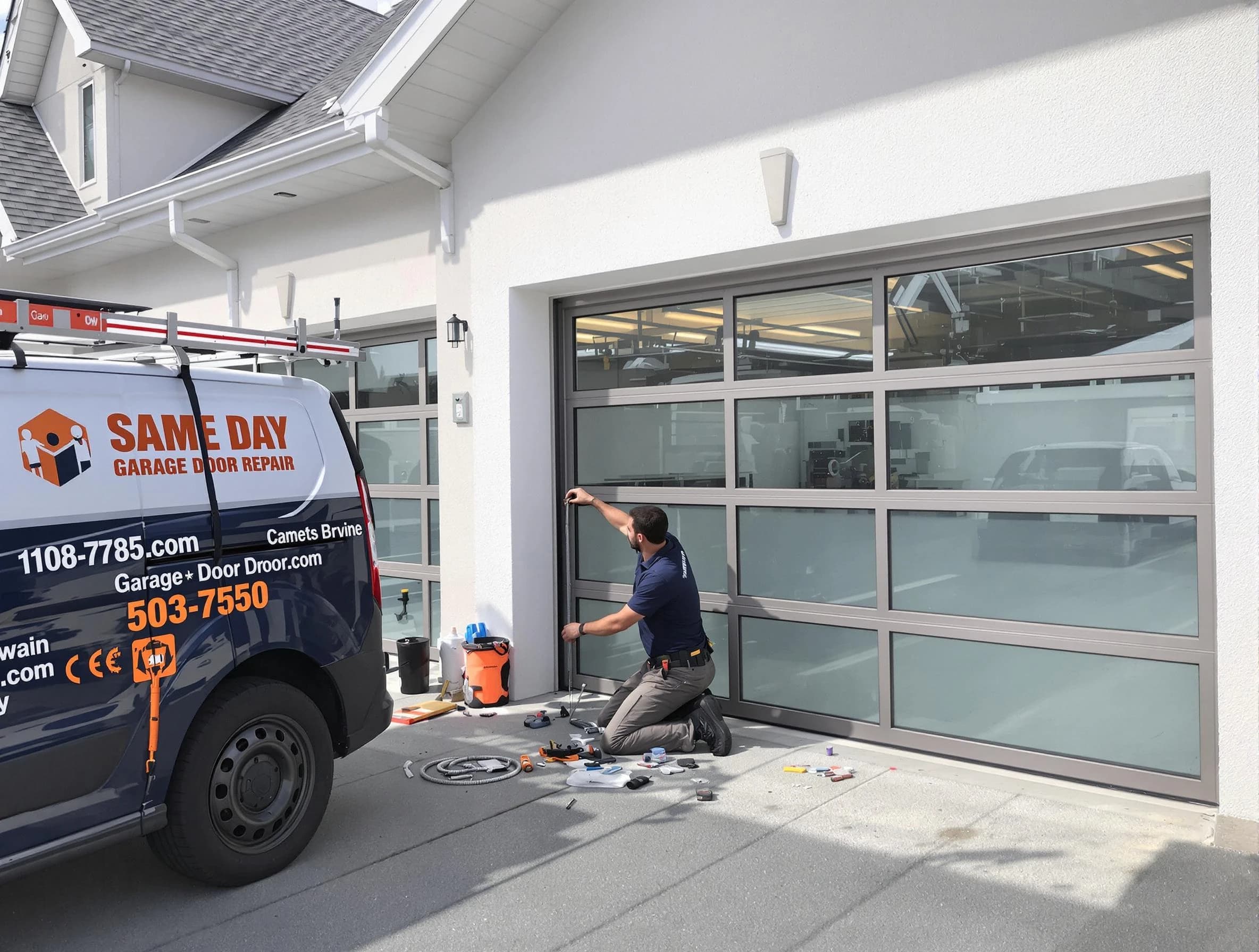 Same-day garage door repair service by New Haven Garage Door Pros in New Haven